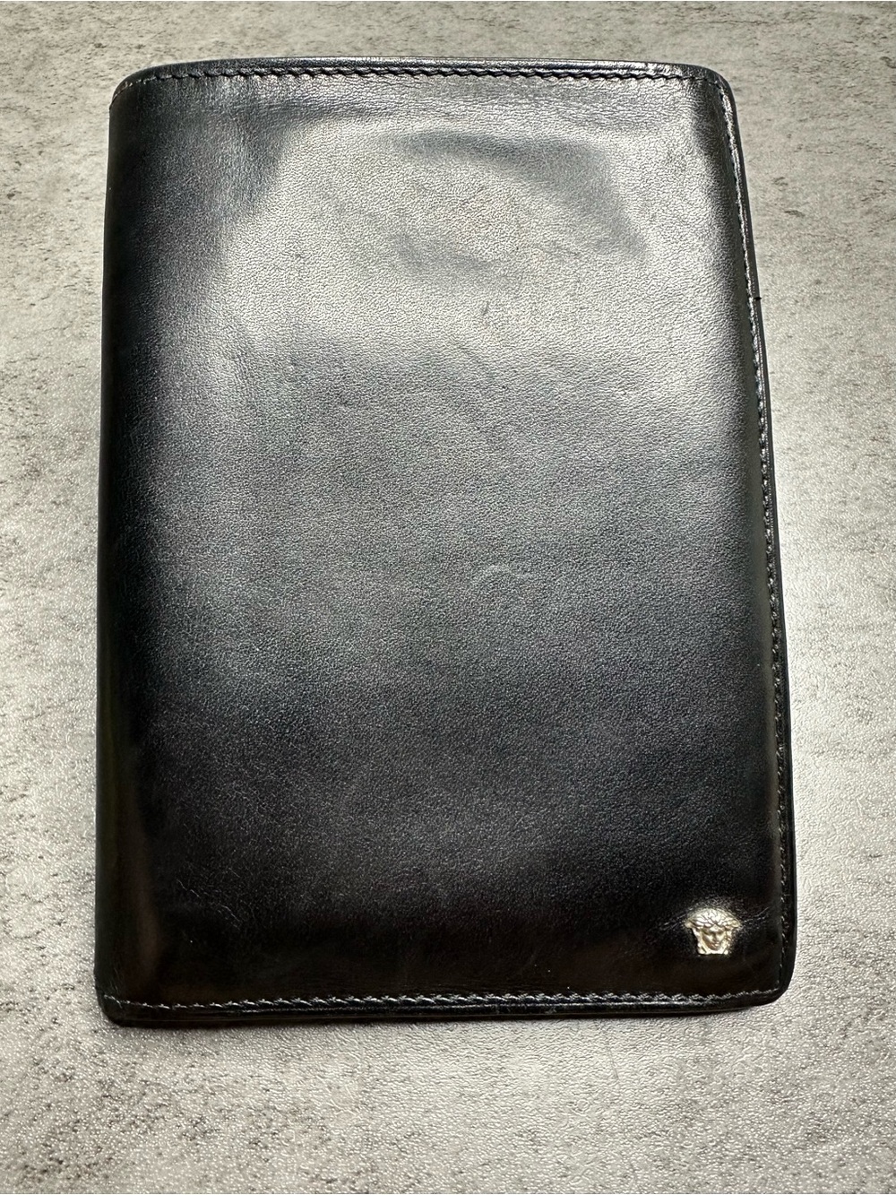 Gianni Versace Genuine Leather Wallet/Card Case – Made in Italy